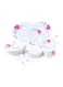Royalford 45-Piece Dinner Set Floral White