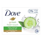 Buy Dove Cool Moisture Moisturising Beauty Cream Soap Bar Cucumber  Green Tea Scent With ¼ Moisturising Cream 135g in UAE