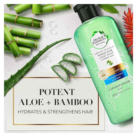 Herbal Essences Hair Strengthening Conditioner with Potent Aloe and Bamboo - 400 ml