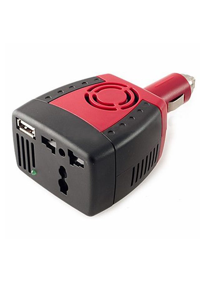 Generic USB Car Power Inverter Black/Red
