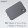 Magmo Magnetic Snap-On Call Recorder For iPhone (Space Gray)