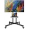 Mount Mobile TV Stand With Wheels Heavy Duty Universal Rolling TV Cart Fits Most 32&rdquo; &ndash; 70&rdquo; LED LCD TVs with Shelf and Mount Black