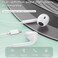 Yesido YH38 Earphones with Wired Control and Ergonomic Design, 3 Buttons and Type-C Connector - White