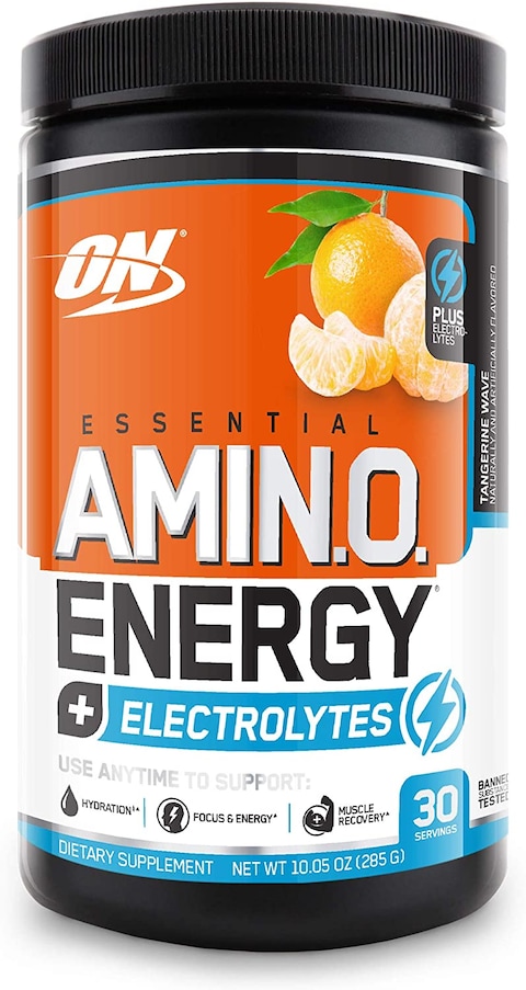 Optimum Nutrition Essential Amino Energy Plus Electrolytes Tangerine Wave, 30 Servings, 285G