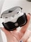 AirPods Pro 2 Case Leather Case Cover with Keychain Compatible with Apple AirPods Pro 2nd Generation 2022 Black