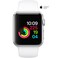 Apple Watch Series-1 38mm Silver Aluminium Case With White Sport Band
