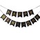 TOYXE 40584 Happy Birthday Banner Bunting Flag for Birthday Party Decoration - Black (Pack of 1)
