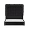 In House Al Shahba Velvet Bed Frame - King - 200x180 cm - Black
