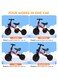 Sky-Touch 4 In 1 Kids Balance Bike Tricycles, For 1-4-Year-Old Toddlers, Trike With Adjustable Seat, Indoor Or Outdoor, Red