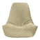 In House Harvey Velvet Bean Bag Chair - Medium - Dark Ivory