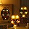 Halloween Skull with LED Lights 18x13.5cm