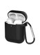 Fitme 2-Piece Silicone Case For Apple Airpods 1/2, Black/White