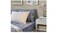 Fitted sheet, dark blue/white80x200 cm