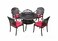 Yulan Outdoor Cast Aluminum BBQ Dining Set Cushion Not Include (4 Chair) YL-21011-413