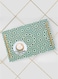 Lowha Decorative Acrylic Serving Tray With Gold Metal Handles And Moroccan Tiles Design 20x30 cm