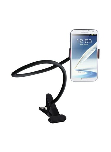 Generic - Lazy Bed Universal Mobile Phone Mount Holder Stand For iPhone 4 5 6 Samsung Galaxy Black