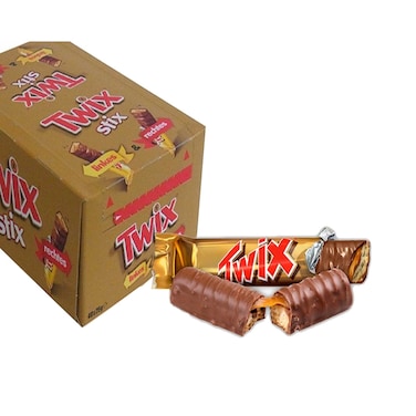 Twix Stix Chocolate, 25g Pack of 40