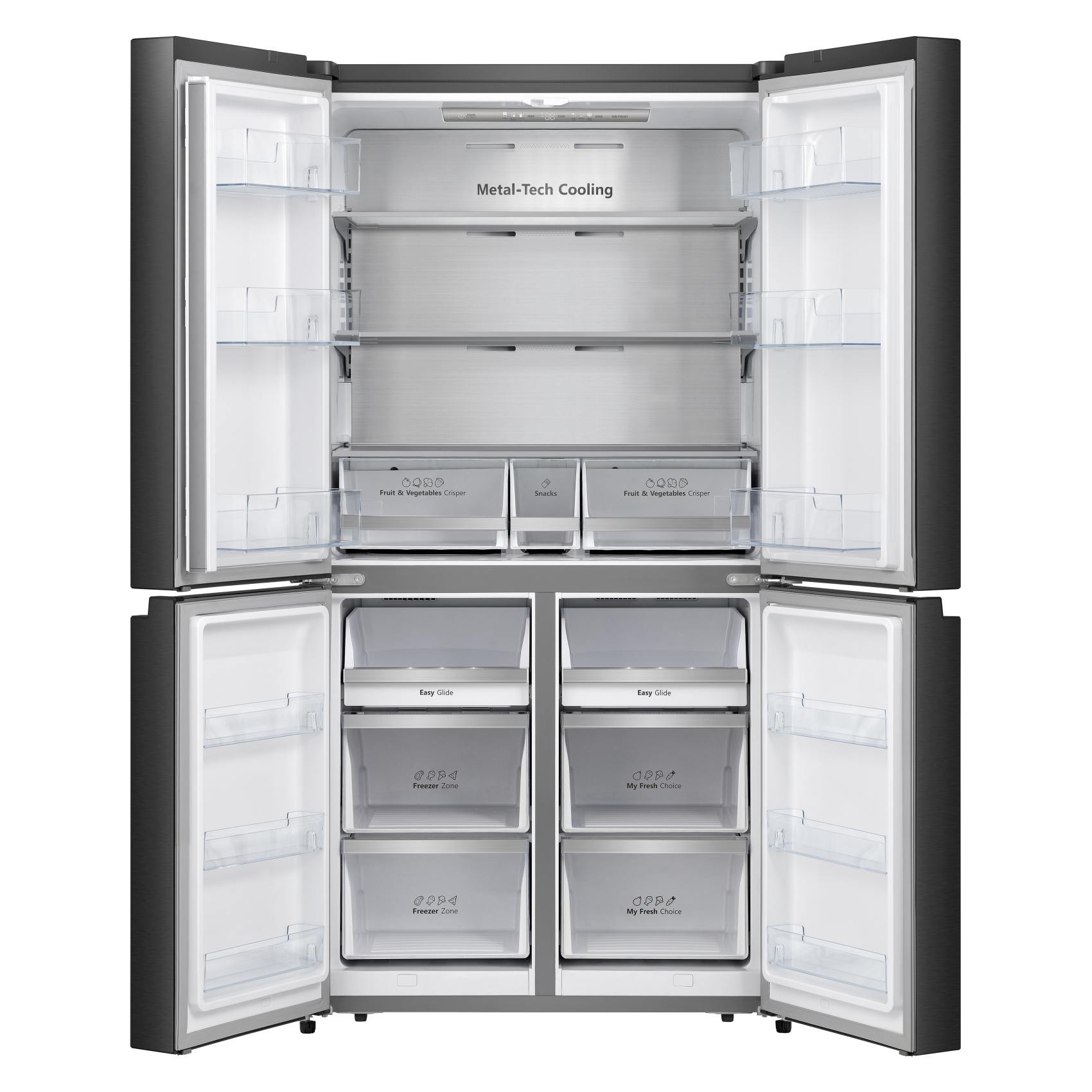 Gorenje Top Mount Refrigerator NRM9181SB 582L Grey