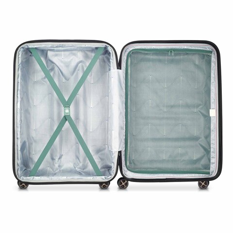 Delsey Helium Shadow 5.0 4 Double Wheel Hard Casing Luggage Trolley L Green 82cm