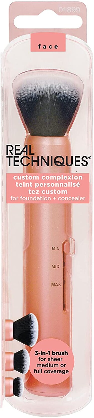 Real Techniques Slide 3-In-1 Customizable Complexion Make-Up Brush For Foundation And Concealer