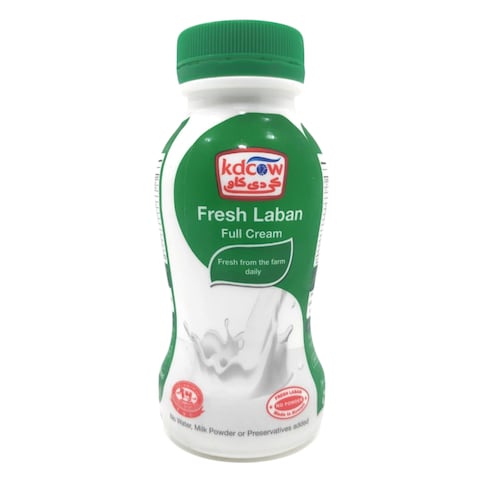 KD Cow Full Cream Fresh Laban Milk Drink 200ml