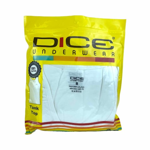 Dice Under Shirts - Small - 3 Pieces - White - DM119