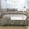 Luna Home King Size 6 pieces, duvet cover set, plum blossom branch flower design.
