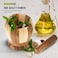 Royalford Pestle &amp; Mortar Set, Premium Bamboo, 16cm (6.3") Diameter, Ideal For Herbs, Spices, Ginger, Garlic Grinder &amp; Crusher, Natural Pestle &amp; Mortar Set, Durable, Long-Lasting &amp; Easy Cleaning