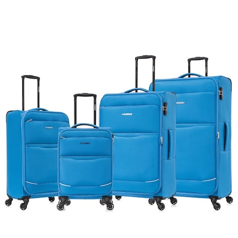 STARGOLD Lightweight Fabric 4 Pieces Luggage Set Trolley Bag With 4 Spinner Wheels