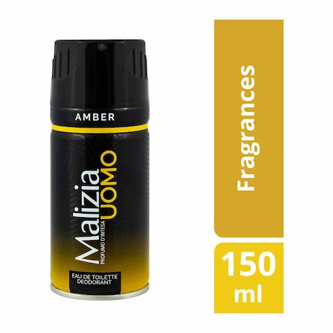 Malizia Uomo Amber Eau De Toilette Spray For Men - 150ml