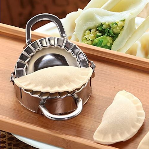 Generic - Eco-Friendly Pastry Tools Stainless Steel Dumpling Maker Wraper Dough Cutter