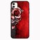 Theodor Apple iPhone 12 Mini 5.4 inch Case Pink Rose &amp; Red Backgroud Flexible Silicone