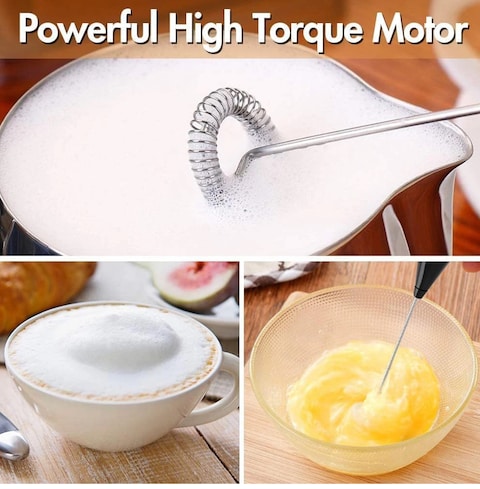 Lavish 2-Pack Electric Milk Frother Handheld