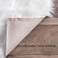 LINGWEI Soft Faux Fur Area Rug, Faux Sheepskin Chair Seat Cover Seat Cushion Pad Plush Fur Couch Cover Bedroom Sofa Floor Vanity Nursery Decor