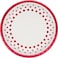 Sparkle And Shine Red Dinner Plate 9in Foil 8 pcs