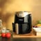 Olsenmark Air Fryer- OMAF2448E/ 1200W, 2.5L Capacity With Non-Stick Frying Pot And Tray, Oil Free Cooking/ Temperature And Cooking Timer Control Knob, 2 Years Warranty, Black