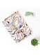 Lowha Decorative Acrylic Serving Tray With Gold Metal Handles And Liquid Texture Design 20x30 cm