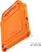Pipetto Activity designed for iPad 10.9 inch case iPad 10th Generation case cover (2022)   Shock Resistant 2-in-1 Stand   Apple Pencil Storage   100% Certified Anti-Bacterial - Orange