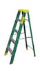 Penguin - Fibreglass Single Sided Ladder-Plastic Top: Step 5, 1.4m