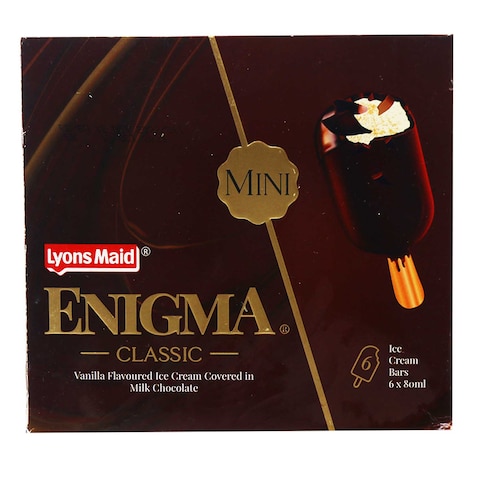 Lyons Maid Enigma Mini Classic Vanilla Milk Chocolate Ice Cream 80Ml