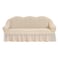 Fabienne Turkish Stretchable Sofa Cover Three Seater Cream Free Size