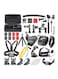 Ozone 50-In-1 Sport Action Camera Accessory Kit For GoPro Hero4 Hero 7, Hero 6 Hero 5 SJCAM Yi Action Camera Black
