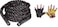 Max Strength Battle Rope Training Rope Pro 9mtrs.X 38mm With Cotton Mesh Backs Weight Lifting Gloves Genuine Leather L/XL