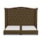 In House Al Dimashqi Linen Bed Frame - Single - 200x100cm - Brown