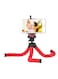 Generic Octopus Designed Portable Flexible Tripod Stand Holder With Smartphone Clip Red/Black