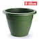 Plastic Forte Round Flower Planter, Green