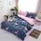 GOLDEN HOME  6-Piece King Size Duvet Cover Set, 1 Duvet Cover + 1 Fitted Sheet + 4 Pillow Cases, Microfibre, Muesli