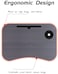 Lushh laptop deskFolding Bed Table Laptop Desk with iPad and Cup Holder Adjustable Lap Tray Notebook Stand foldable watch moveiies -Black