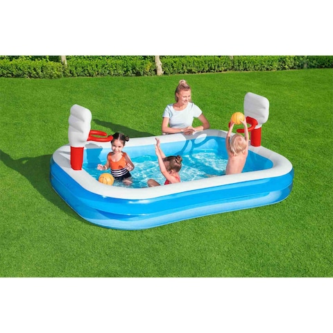 Bestway Basketball Play Paddling Pool Multicolour 251x168x102cm