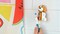 Flipper Hygienic Kids Toothbrush Holder With Suction Cups, Made In Malaysia, Fun Animal Beagle, 3Y+